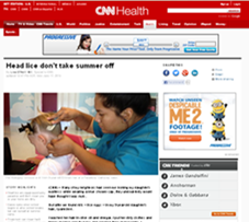 Head lice don't take summer off
