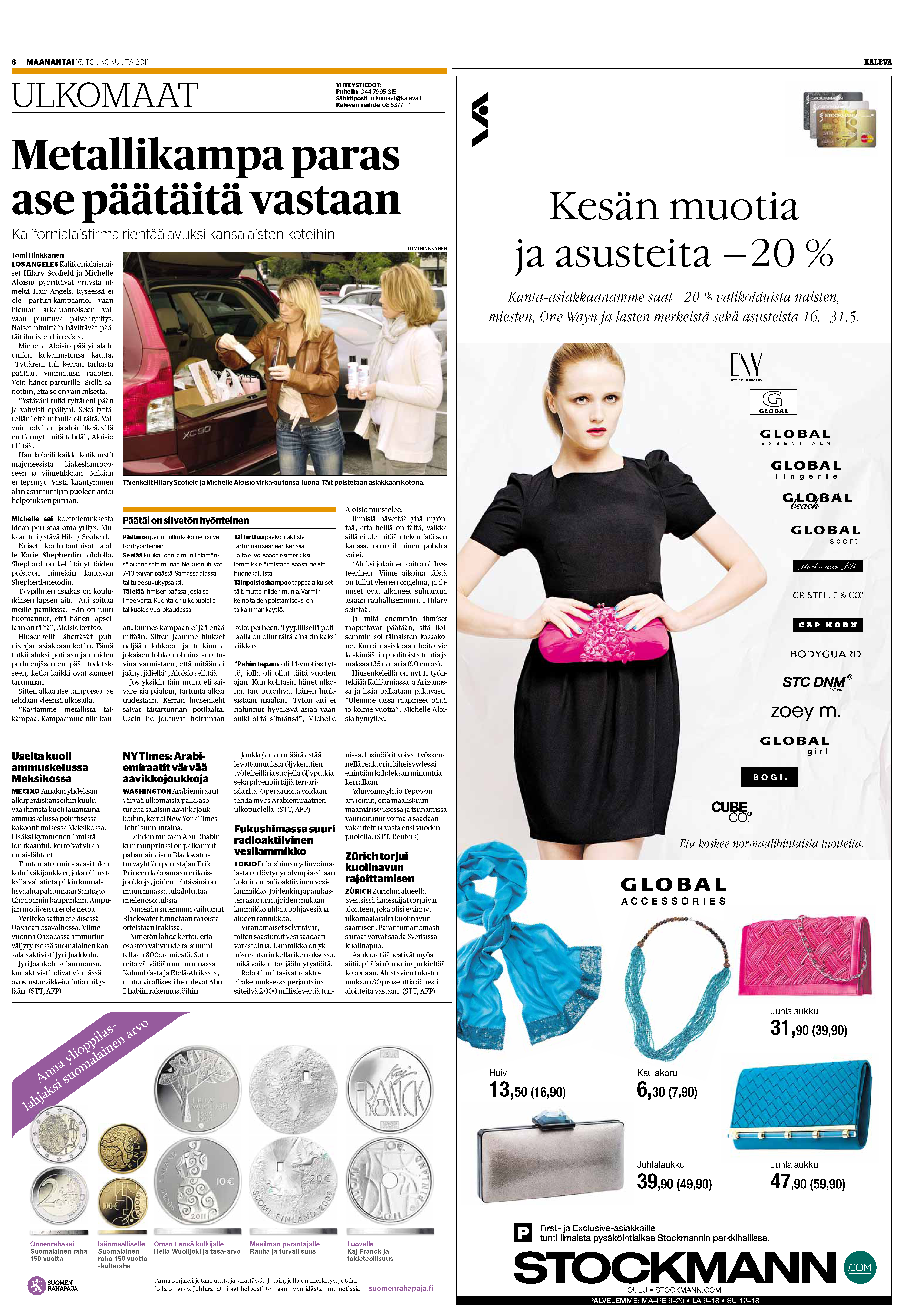 Finnish Newspaper Reveals The Hair Angels to Foreign Market